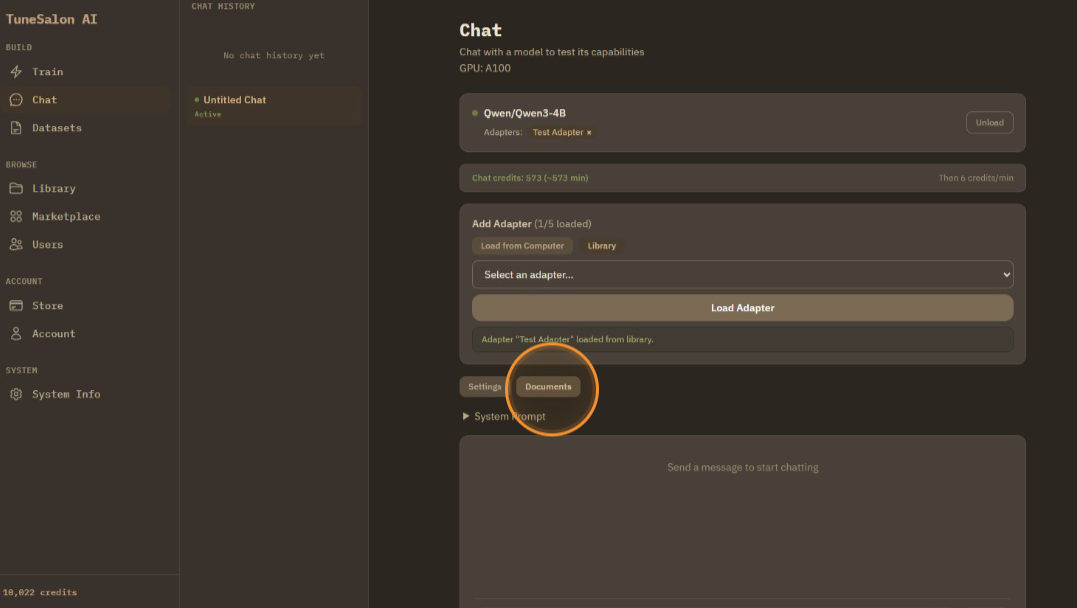 If you need an answer from specific documents, you can upload documents as well. PDF/DOCX/TXT are supported.